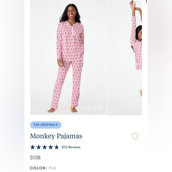 Roller Rabbit Monkey Pajamas - Picture 2 of 2
